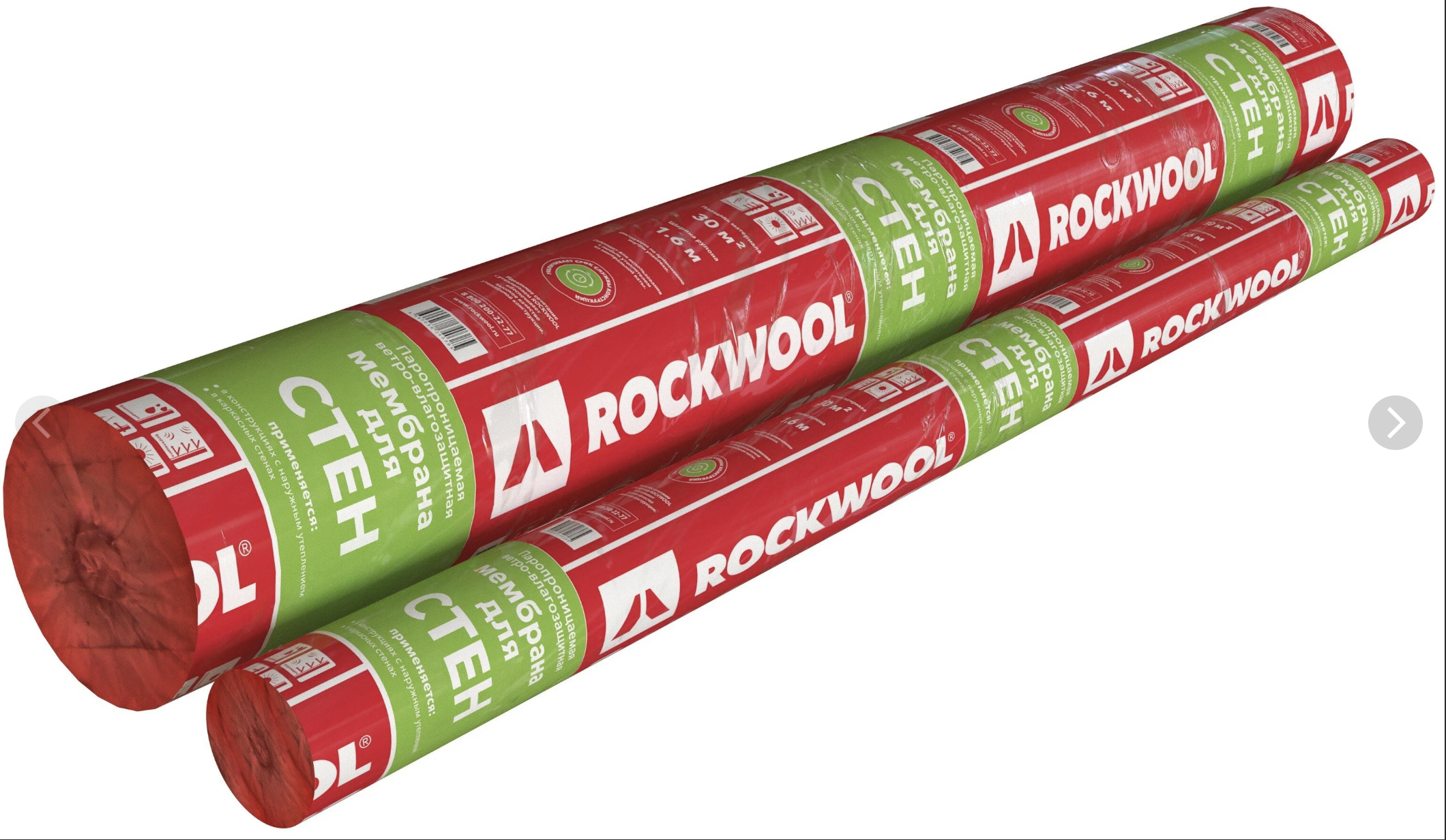 ROCKWOOL  для стен паропроницаемая мембрана (70м2/уп